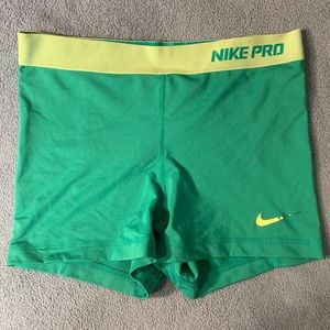 Green Nike Pros